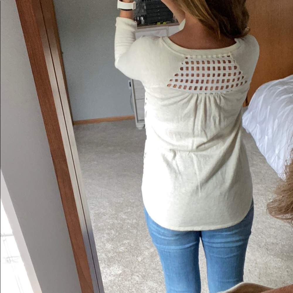 Pilcro and the Letterpress Garden Lace Pullover - Picture 4 of 10